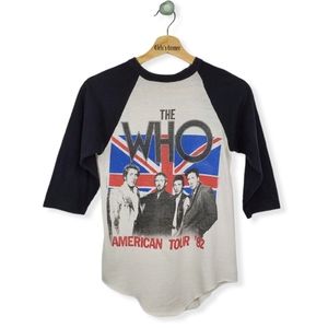 The Who American Tour Raglan Band Shirt '82